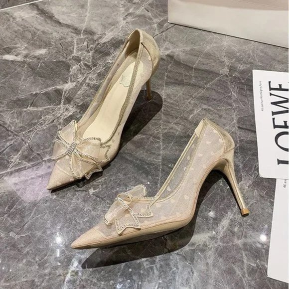 Women's lace-up fashion shoes with pointed toes and thick single shoes - Picture 9 of 9